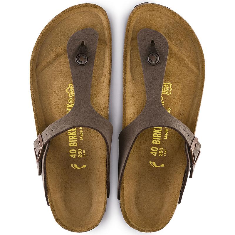 Birkenstock Birkibuc Gizeh Dame Beige | DK 437KOR